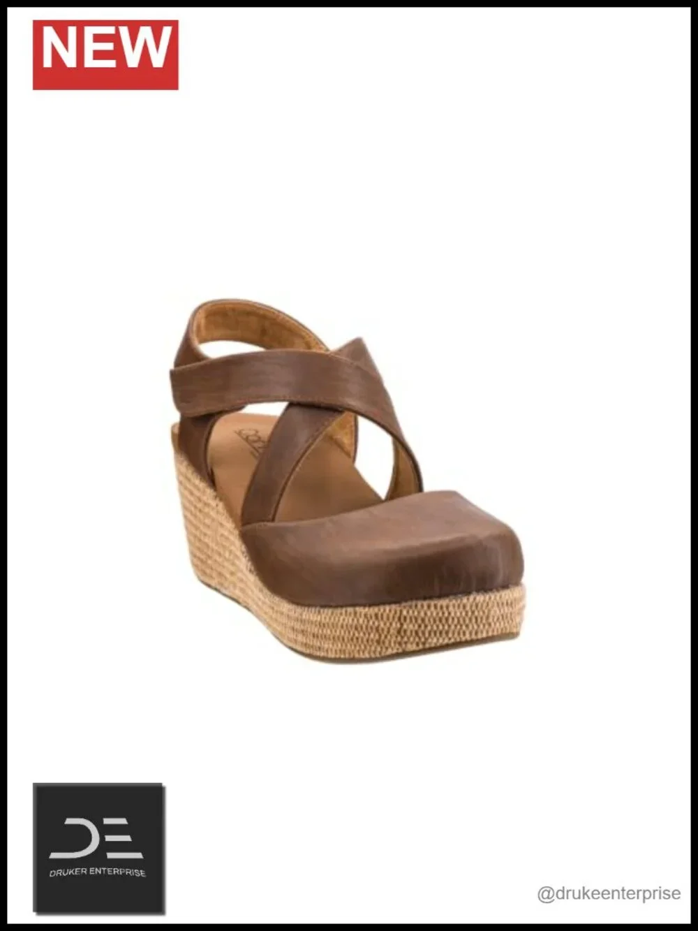Criss Cross Strappy Wedge Sandals - 2.5